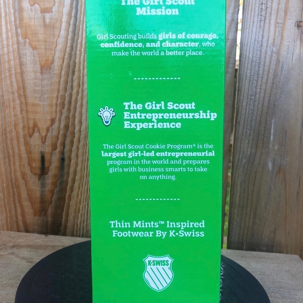 NEW NIB RARE K-Swiss X Girl Scouts Thin Mints Court '66 Varsity Low LIMITED EDTN - Picture 9 of 12